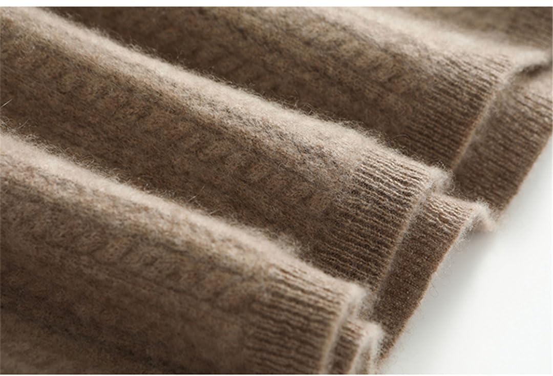 Vogrtcc Damski sweter z dekoltem w serek z długim rękawem dzianinowy sweter damski top
