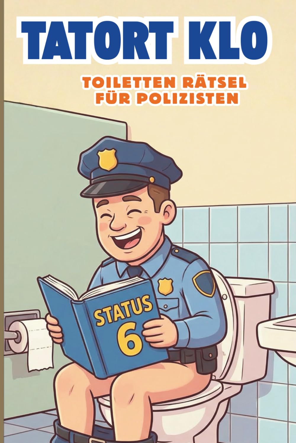 Toiletten-Rätsel für Polizisten: Tatort Klo, 150 Seiten Knobelspaß, lustiges Geschenk für Polizisten, großes Rätselbuch, Geburtstagsgeschenk, lange Unterhaltung