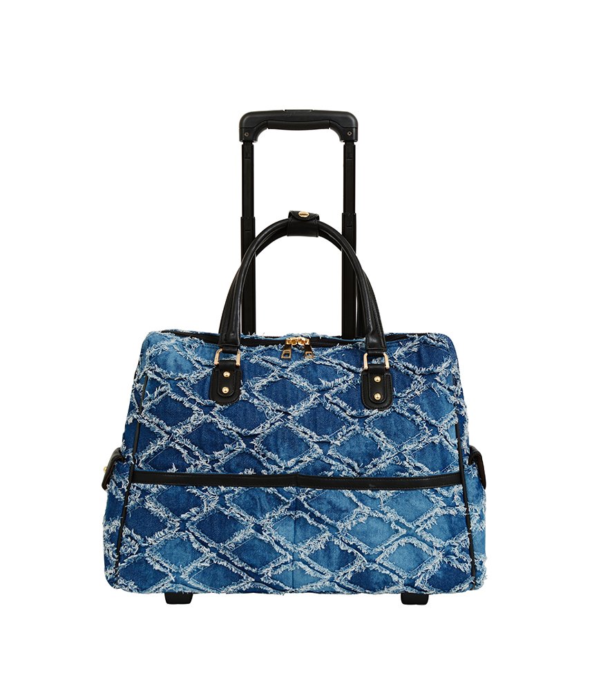 Mellow World Linsey Hb17325, Carry-on Rolling Laptop Luggage, 21-inch, Denim, One Size