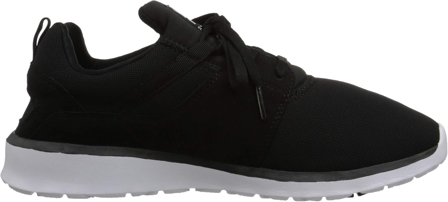 DC Men's Heathrow Casual Skate Shoe 4 Black/White