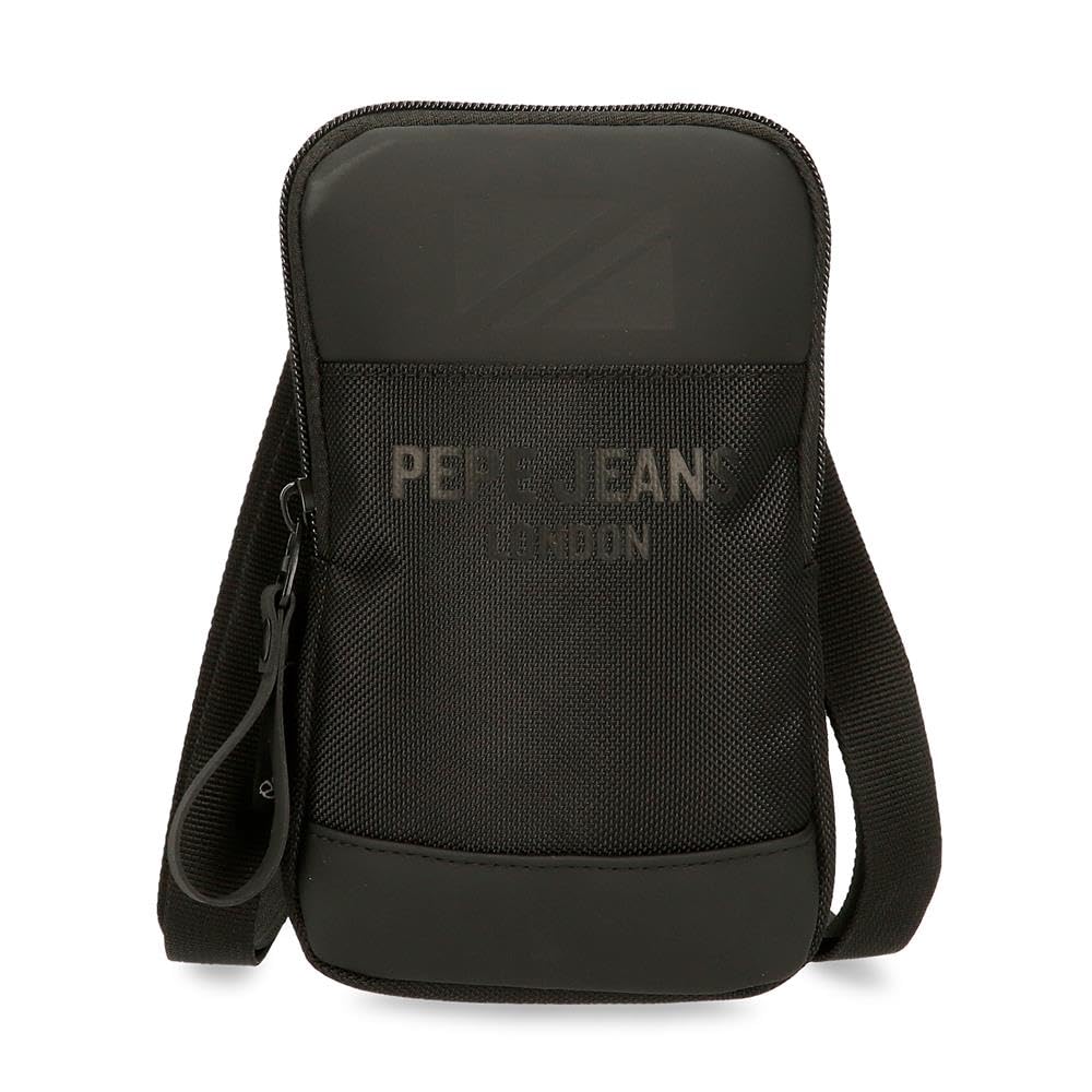 Pepe Jeans Bromley Bandolera Pequeña Negro 10,​5x18x2 cms Poliéster