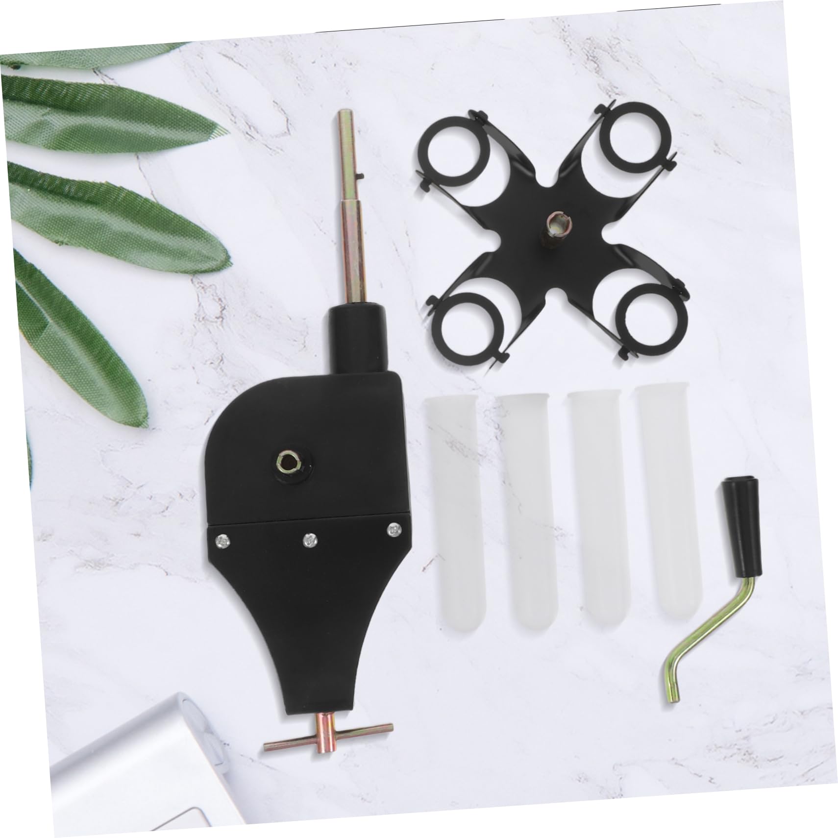 Centrifugatore Manuale da Laboratorio, Precipitato a Mano Nero | Plastica Leggera, Uso Indoor e Outdoor, per Scuole Medie e Superiori, Strumenti per Chimica