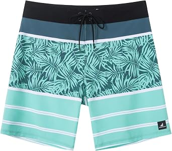 SURF CUZ Mens Board Short Beach Short 4-Way Stretch Swim Short