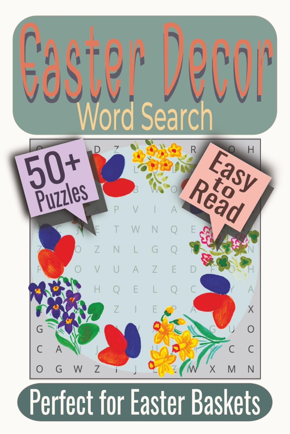 Easter Decor Word Search Puzzle Book: Puzzles Featuring Easter Crafts, Handmade Decor, Spring Design