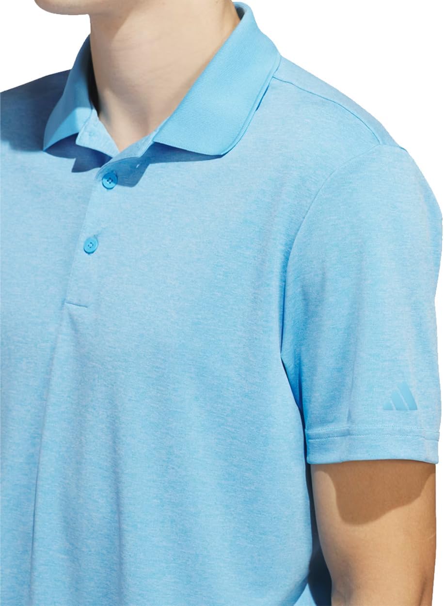 adidas Men's Performance Heathered Polo Shirt