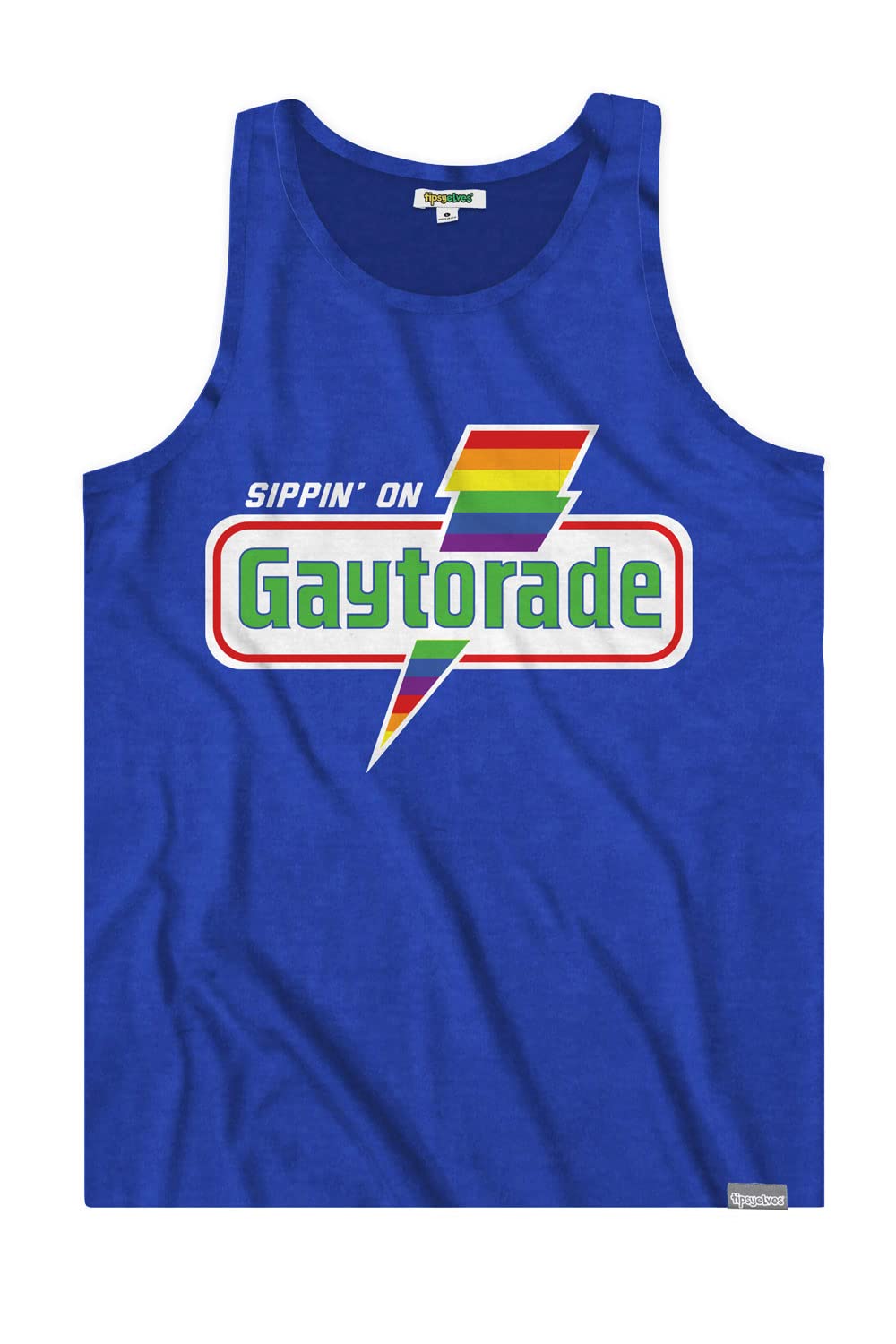 Tipsy Elves LGBT Pride Flag Tank Tops Colorful Rainbow Shirt Bi Trans Gay Lesbian Pride Outfits for Men Women