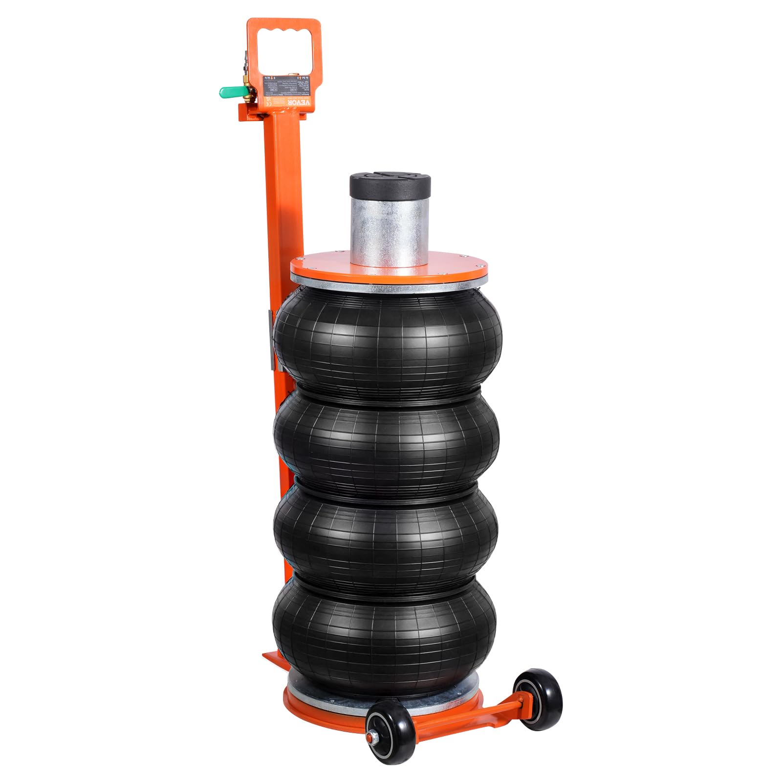 VEVOR Cric Pneumatico per Auto, 6 Ton 2-5S con Colonna Rialzata e Maniglia Regolabile, Facile da Sollevare e Salvaspazio con Cuscinetto in Gomma Spessa, Cric Adatto a Berline, SUV, Pick-up