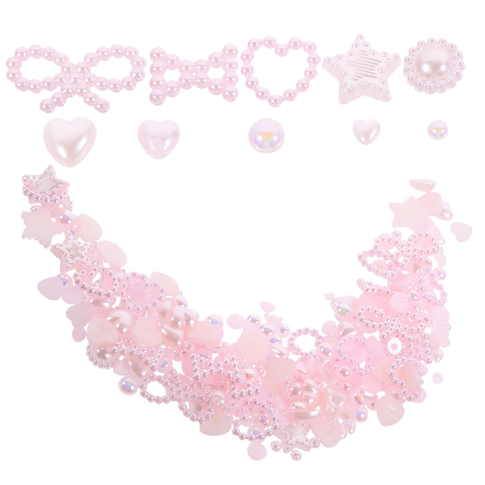 5 pezzi Nail Charms per fiocchi piatti e decorazioni per nail art e manicure Versatili accessori per nail art