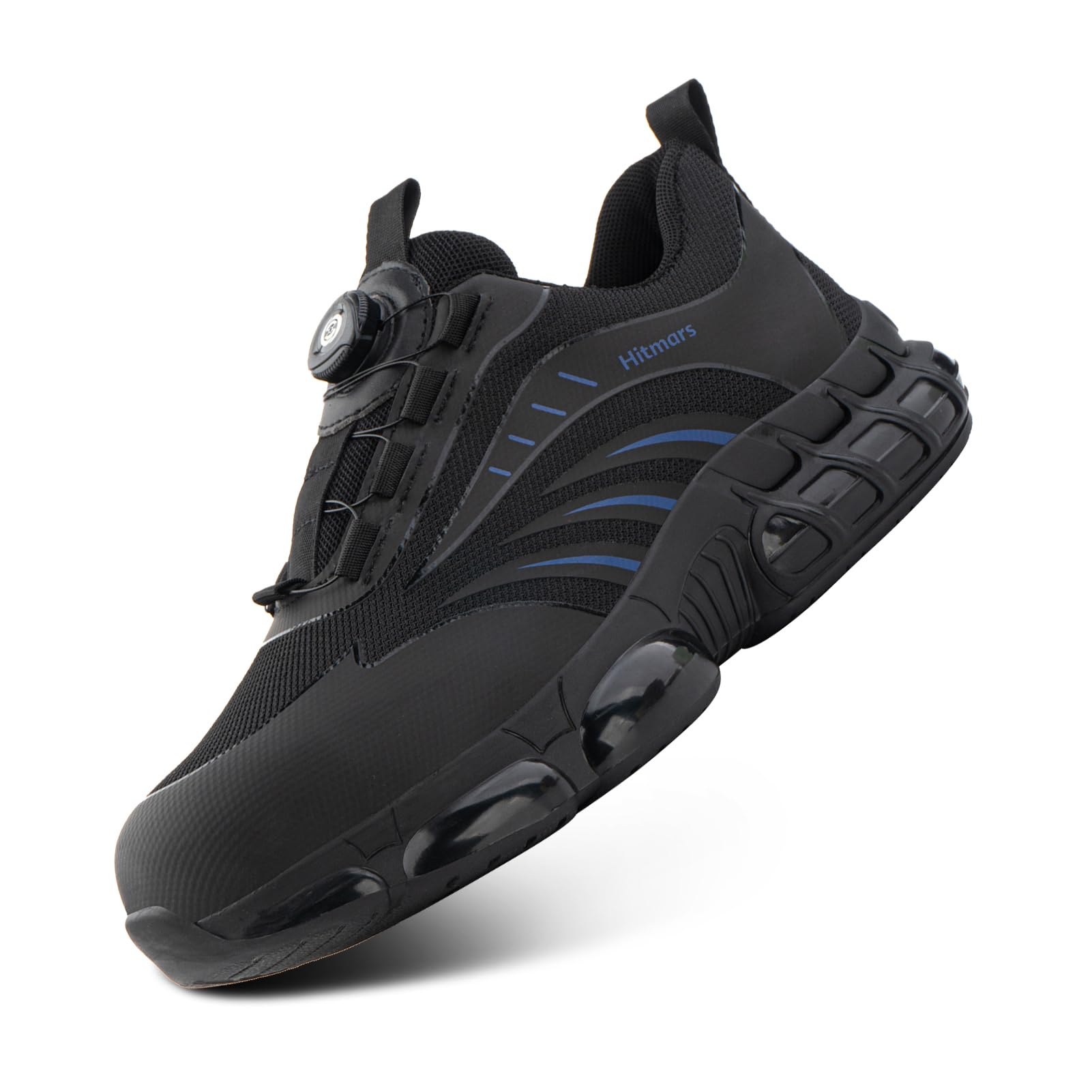 hitmars Safety Shoes for Men Women Steel Toe Cap Work Shoes Wide Fit Non-Slip Work Shoes Black Size 4-11-picture-17
