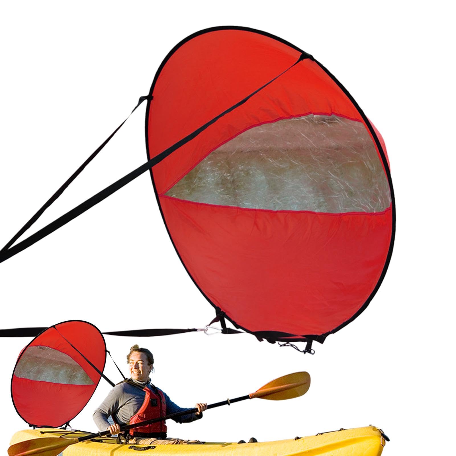 Vela de viento para barco de kayak, Vela de remo de viento a favor del viento para kayak - Velas De Kayak Plegables Para Tabla De Paddle Velas De Windsurf,Tabla de remo de viento para Kayak multiusos,