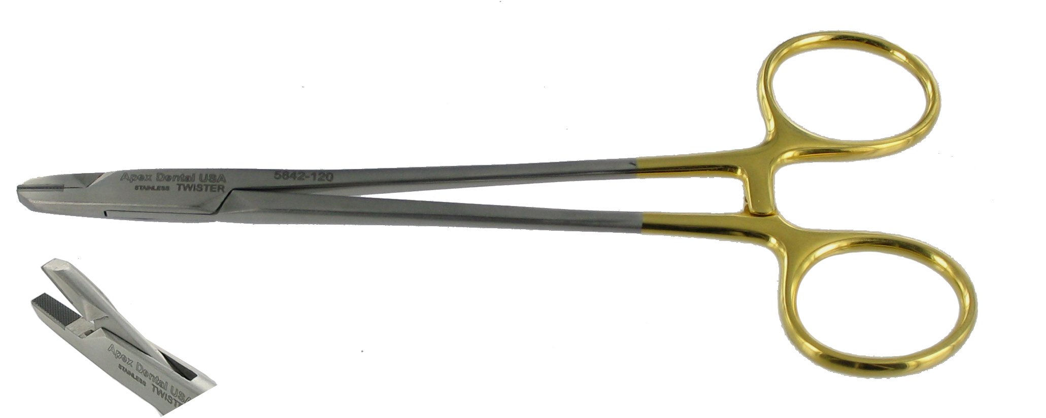 Instrumentos de ortodoncia Dental USA 5842, pinza para retorcer alambres, T C