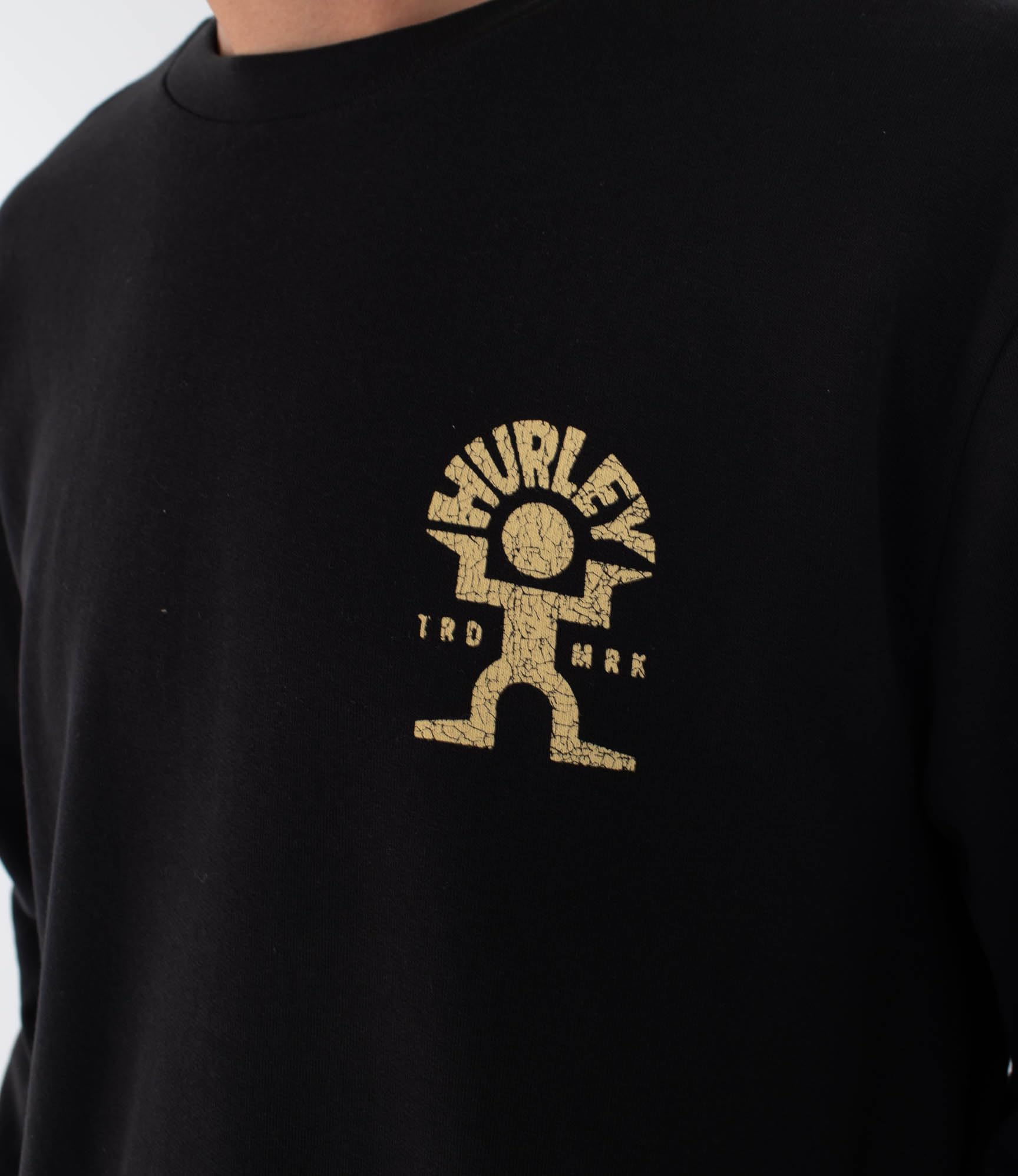 Hurley Sweatshirt men - Dancer, Black, XL