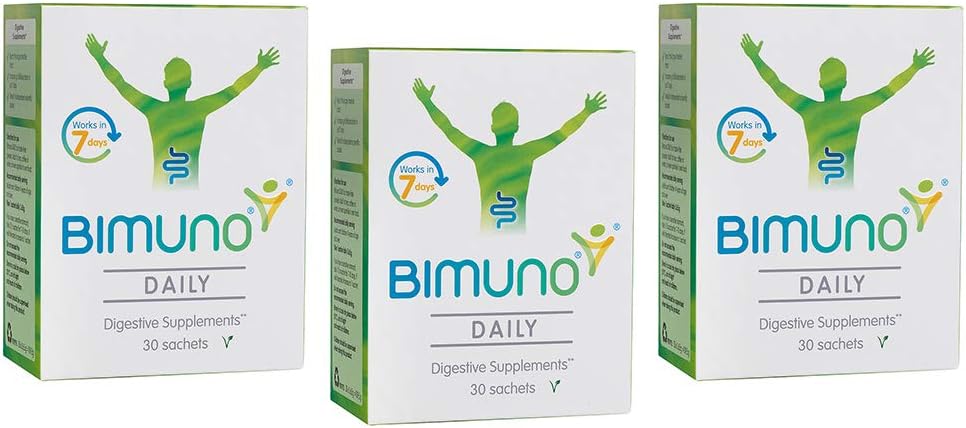 BIMUNO Daily Prebiotic Sachets (30) - GOS formula - support Gut and Digestive health (Triple Pack)