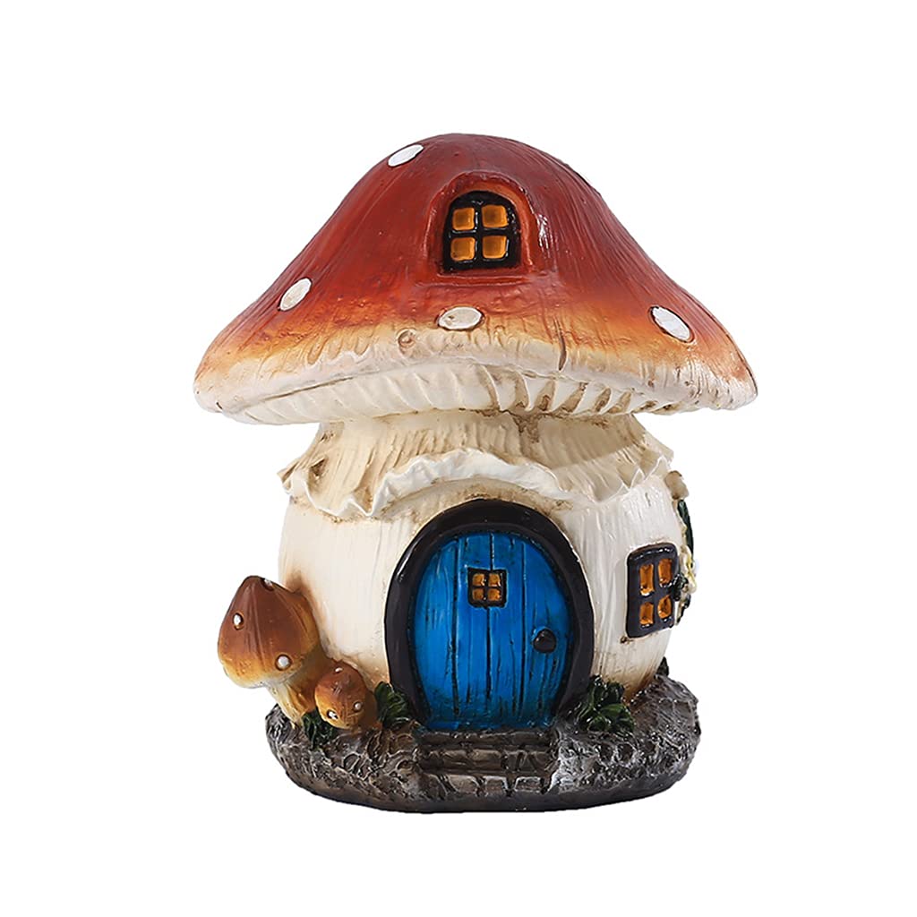 Casa de hongos para jardín exterior, decoración de terrazas y patios