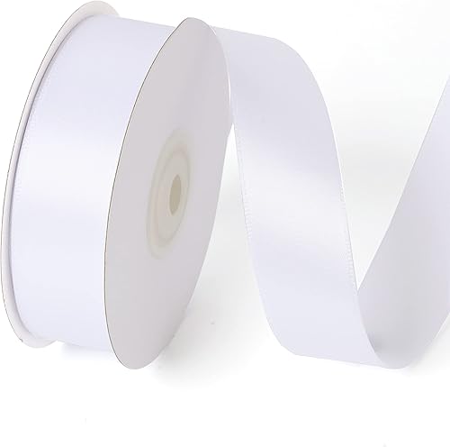 Miniatura 18 de Rollo de cinta de satén de una sola cara de 2 pulgadas x 25 yardas, cintas ideales para envolver regalos, manualidades, decoración de fiestas