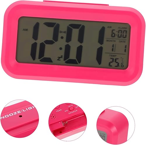 Miniatura 9 de 1 Unidades Reloj Despertador Calendario Reloj Despertador Dormitorio Alarma Multifunción Reloj despertador Radio Digital Reloj despertador para