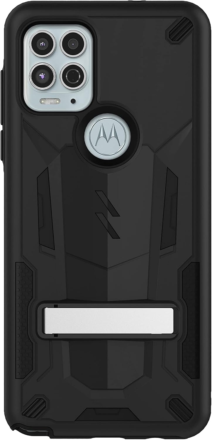 Zizo Transform Series for Moto G Stylus 5G (2021) Case - Rugged Dual-Layer Protection with Kickstand - Black