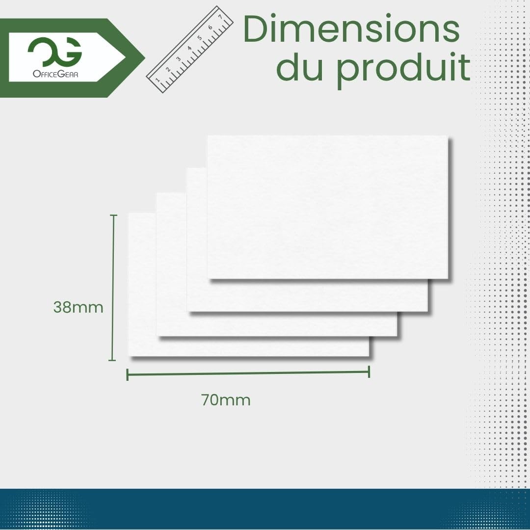 OfficeGear Étiquettes de Prix 38 x 70 mm – 1 155 Étiquettes Imprimables
