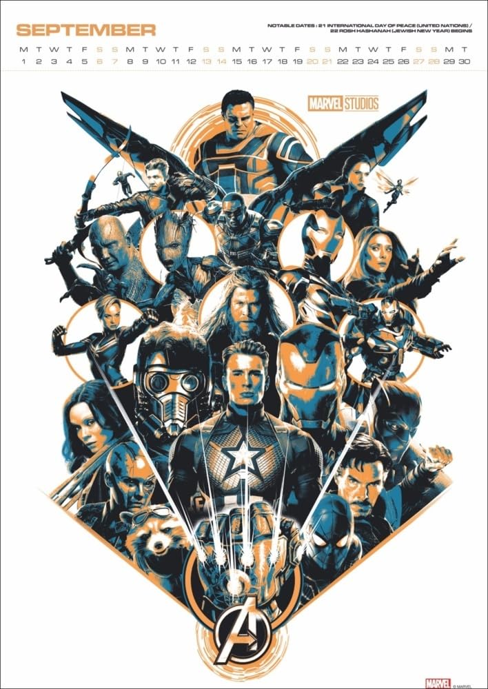 Marvel Posterkalender 2025: Die coolsten Plakate der Superhelden aus dem MCU in einem Jahres-Wandkalender für Kino- und Comic-Fans. Wand-Kalender im Hochkantformat 29,4 x 41,8 cm