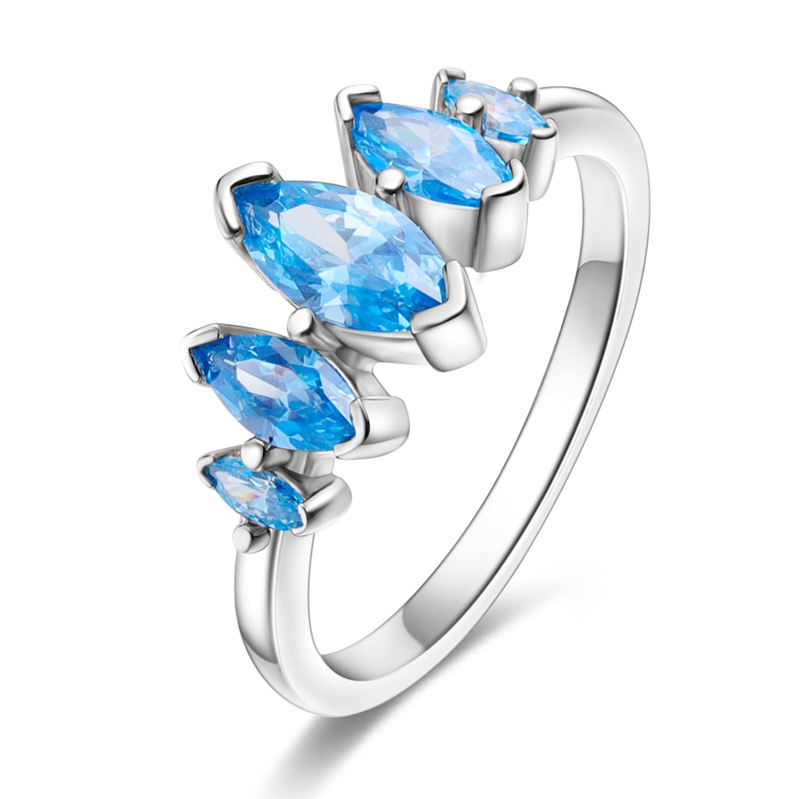 Hapour Anillos de plata de ley 925 para mujer, anillo apilable de eternidad con corazón de circonita cúbica, cruz de boda, aniversario, compromiso, anillo de declaración de compromiso, anillo de gato,