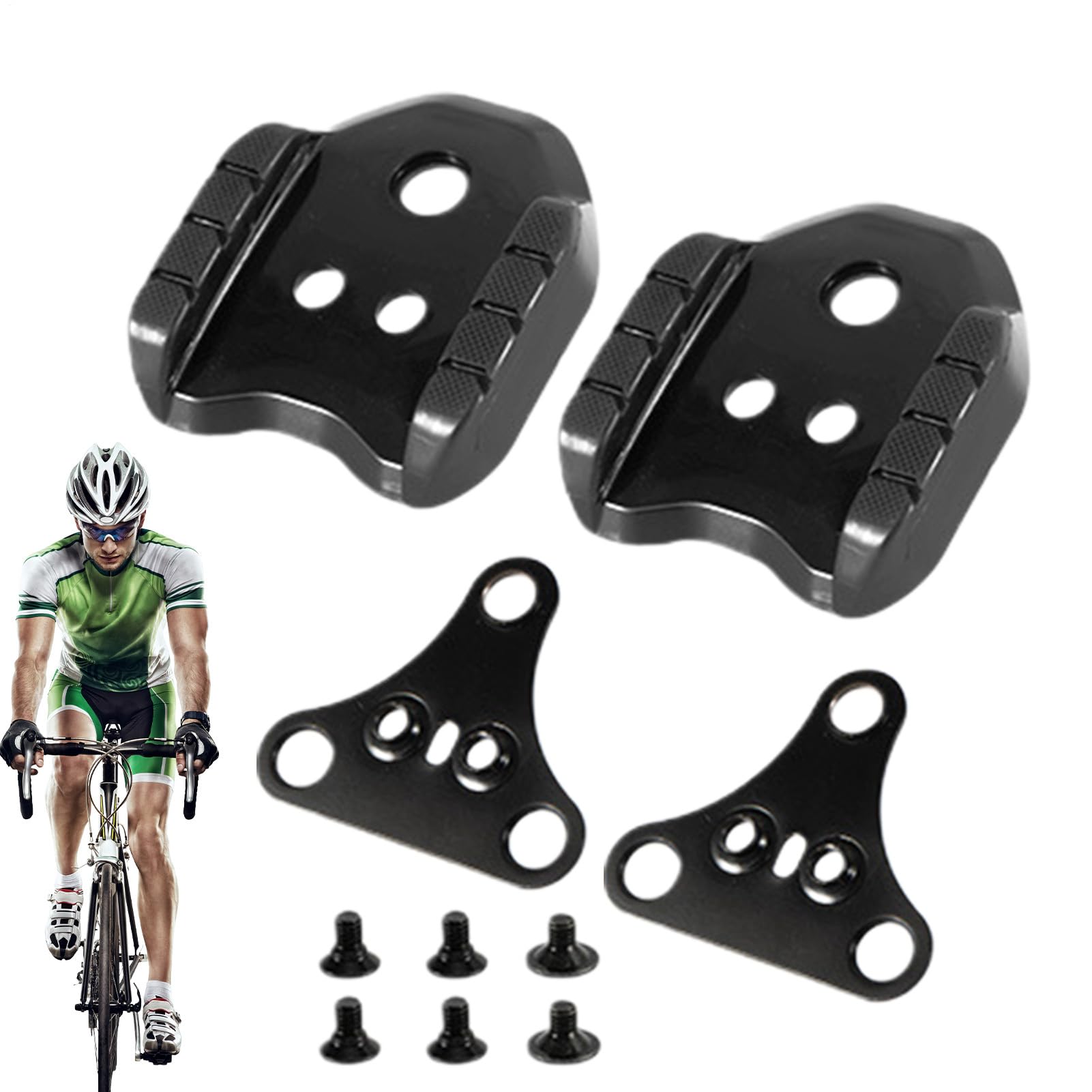Bike Shoes Cleats Converting Adapters - Road Bike Cycling Shoes Converting Adapters,Metal Pedal Converter for Men Women Outdoor Activities