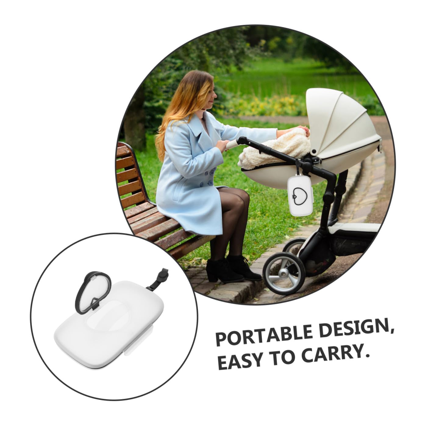 5pièces Distributeur De Lingettes Reutilisable Boîte De Lingettes Portable Pour Voyage Récipient Rechargeable Humides Accessoire Pratique Pour Bébés