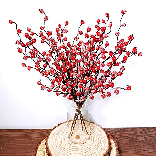 4packicyredberrypicksartificialchristmasberrysprayicedberrystemsredberrytwigbranchesforchristmasholidaywinterfloralarrangementcenterpieceseasonaldecoration188tall Urban Country Home Decor 4 pack icy red berry picks artificial christmas berry spray iced berry stems red berry twig branches for christmas holiday winter floral arrangement centerpiece seasonal decoration 188 tall urban country home decor