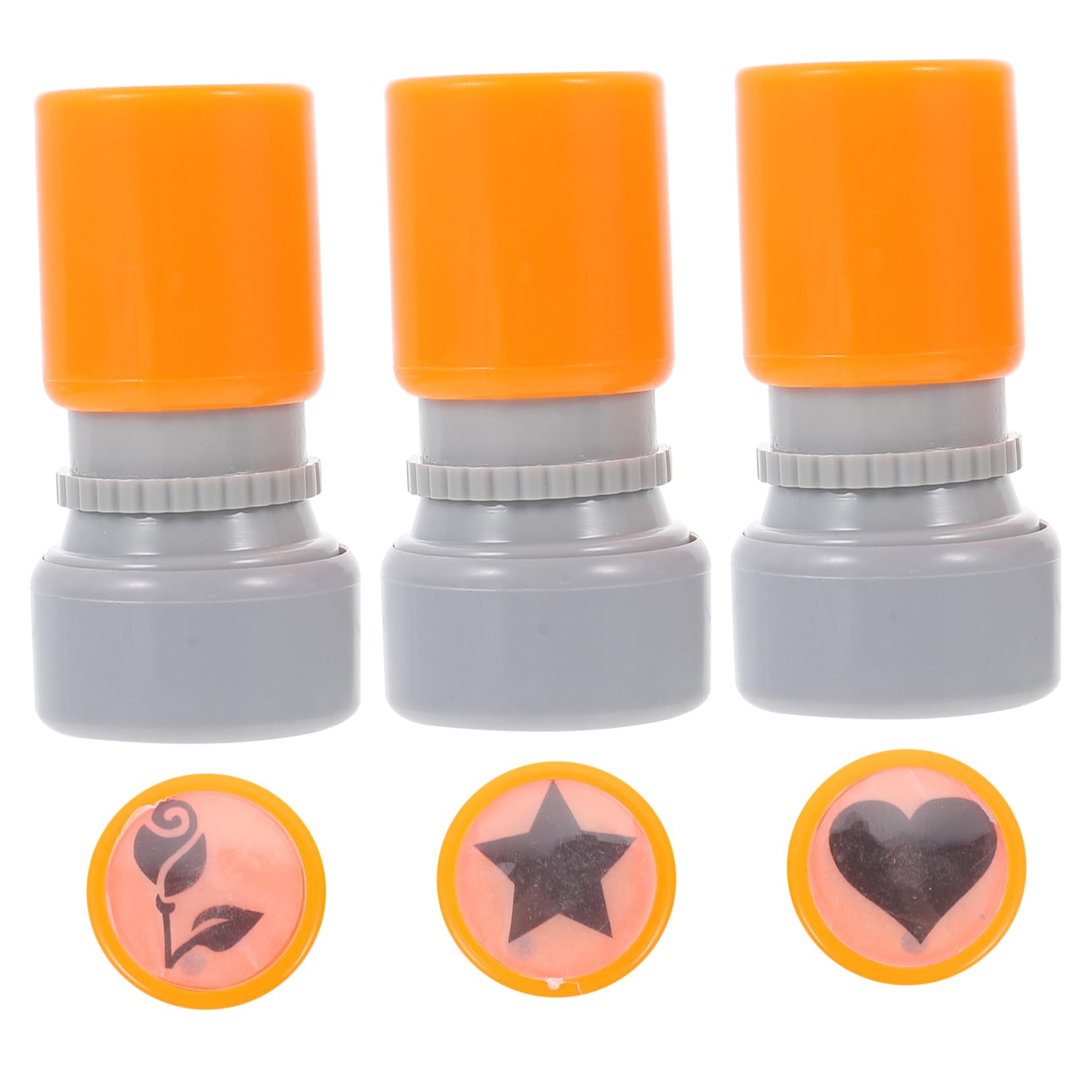 STOBOK 3 Set Di Timbri Per Insegnanti Con Osservazioni Sui Compiti A Casa Timbri in Plastica Vivaci Motivi Adorabili Per Lorganizzazione Di Forniture Scolastiche 3 Pezzi*3