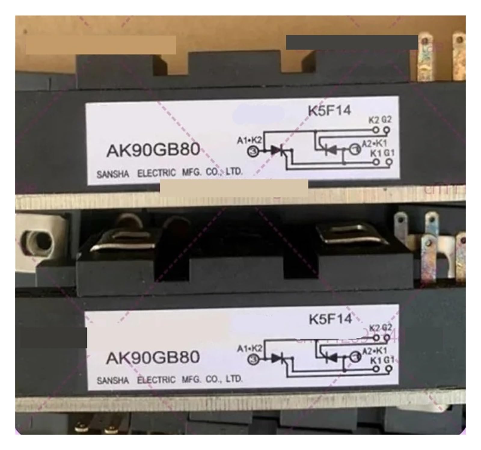 OSHZIKJII 1pcs AK90GB80 Thyristor Modules