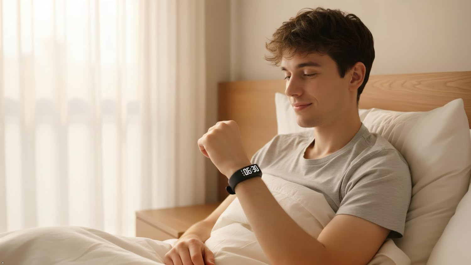 Vibrating Alarm Clock for Heavy Sleepers Deaf People Simple Digital Shock Alarm Watch Silent Rise Alarm Wrist Band Bracelet Despertador Inteligente