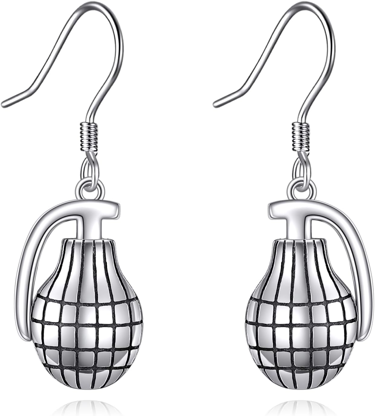 Sword Drop Earrings 925 Sterling Silver Dagger Hoop Dangle Earrings Viking Jewelry Gift for Women Men