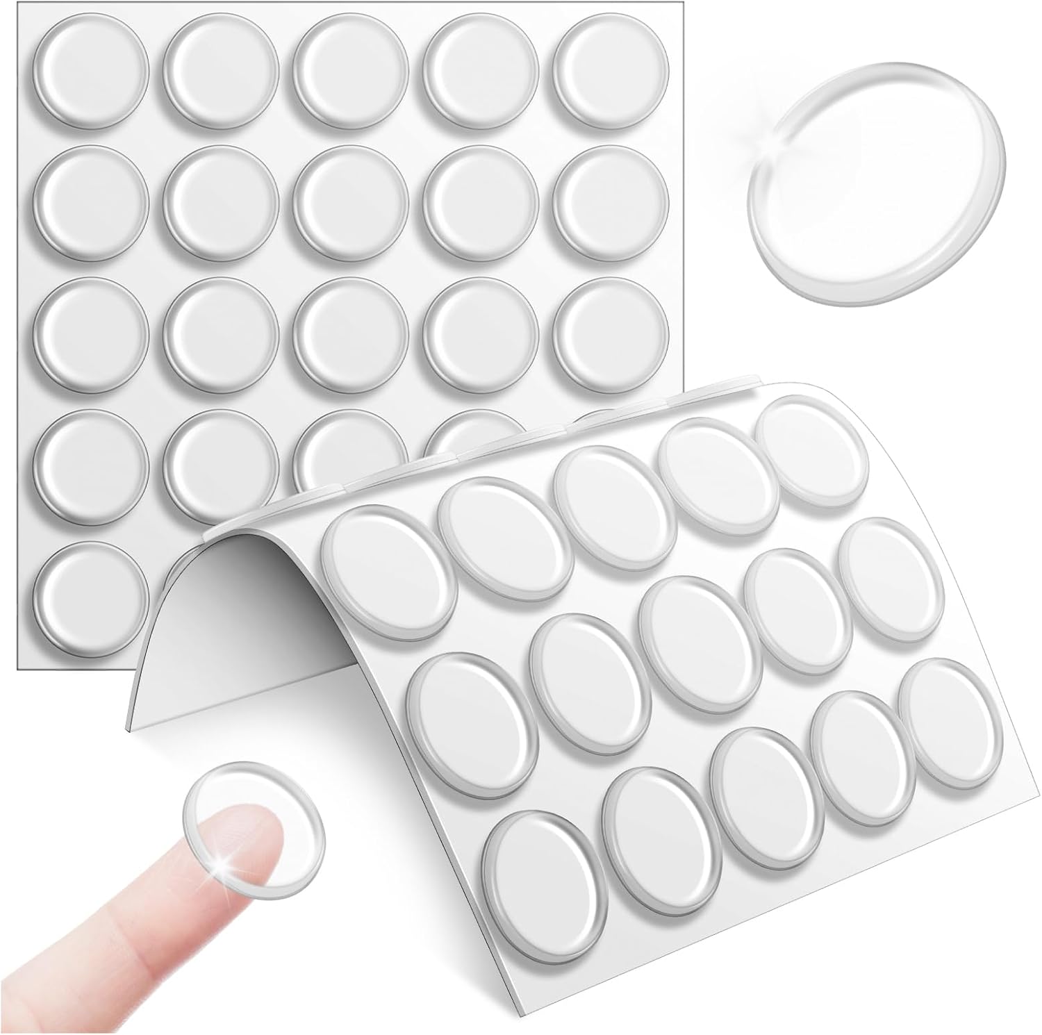 Door Bumper, Bumpers Clear Self Adhesive Rubber Bumpers Stripes Clear Bumpers