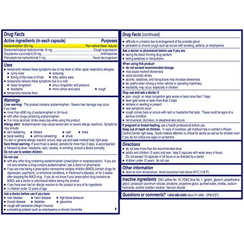 ALKA-SELTZER PLUS Maximum Strength PowerMax Allergy and Cough Medicine ...