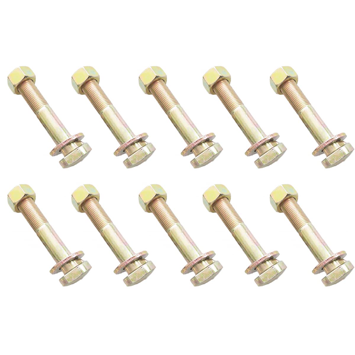 Lot de 10 boulons hexagonaux M16, petits boulons hexagonaux et écrous de 80 mm, capuchon à douille hexagonale, tête de bouton à douille hexagonale, kit d'assortiment de vis, boulons, écrous