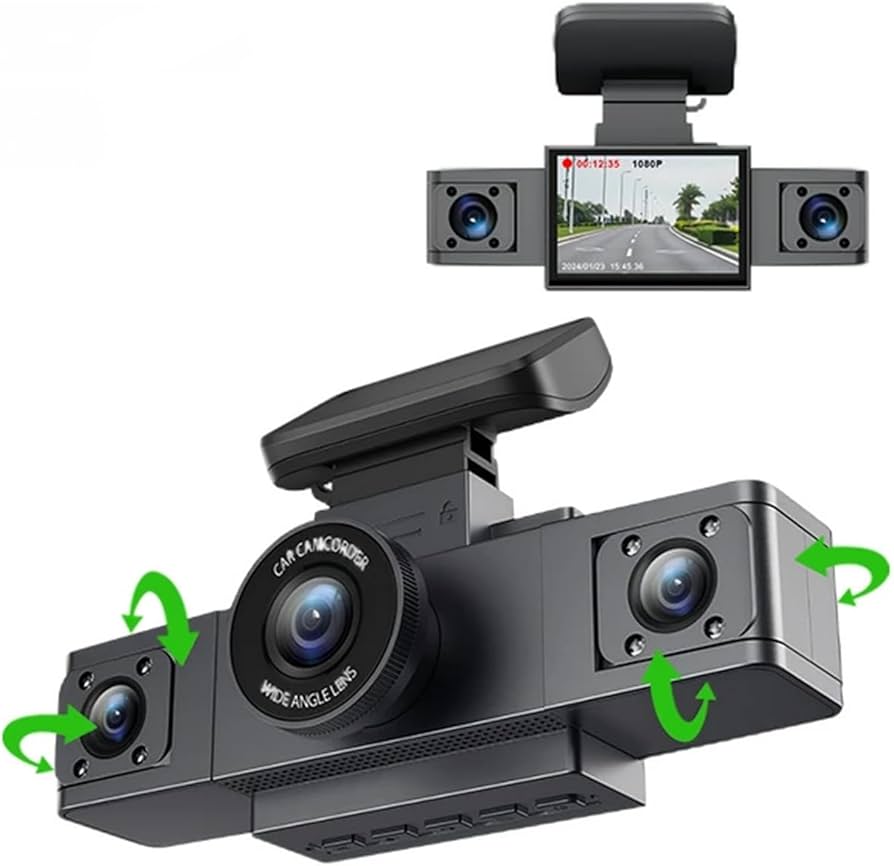 カメラ　3台 Amazon.co.jp: 3カメラドライブレコーダー 前後 車内 車横3カメラ同時