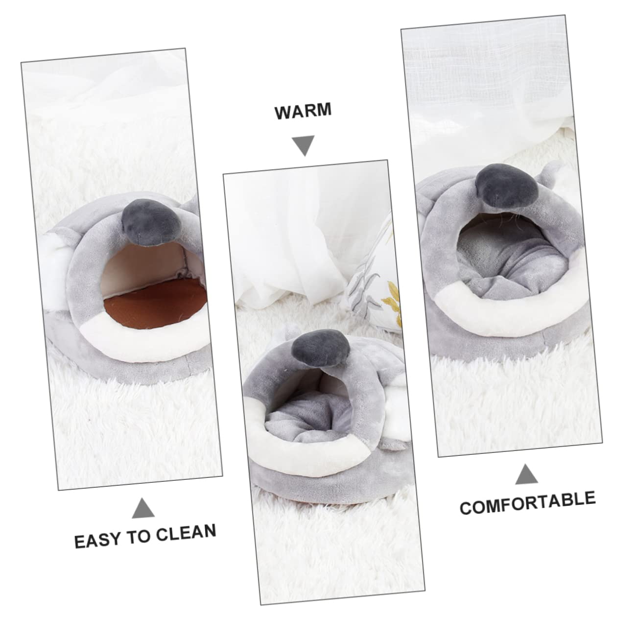 DOITOOL Maison pour Petit Animal de Grotte, Nid Koala Chaud et Confortable