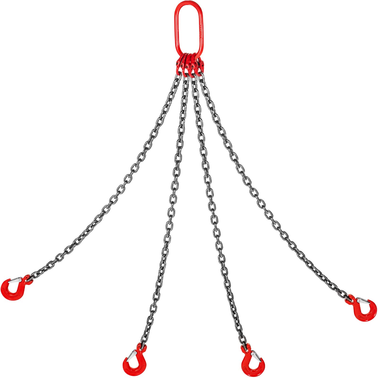 Succebuy Chaîne Sling Chaîne Avec Crochets Chaîne pour Palan Lifting en Acier à L'installation de Conduites D'essence (8mmX2M)