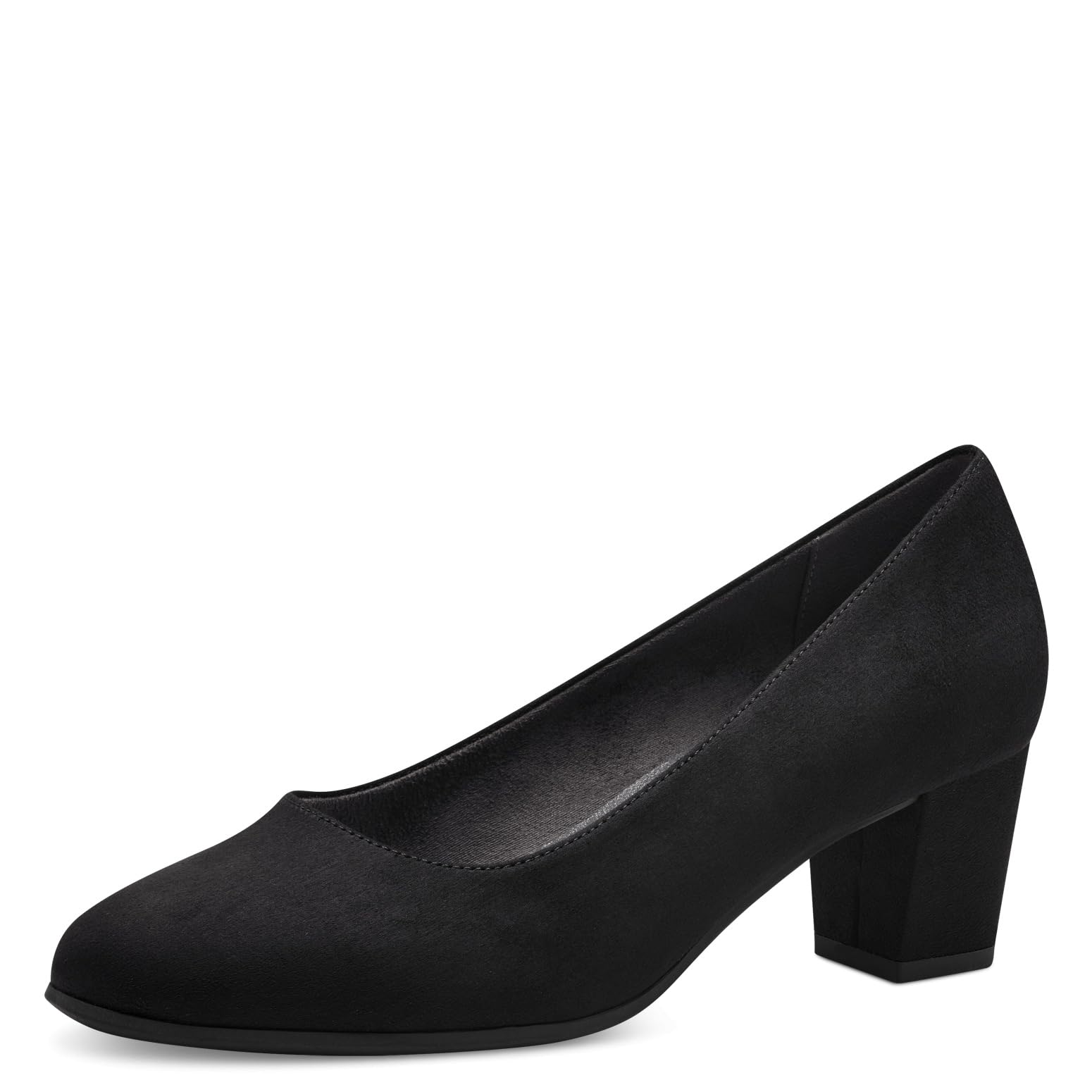 Jana Women’s Pumps with Block Heel Vegan, Black, 3,5 UK