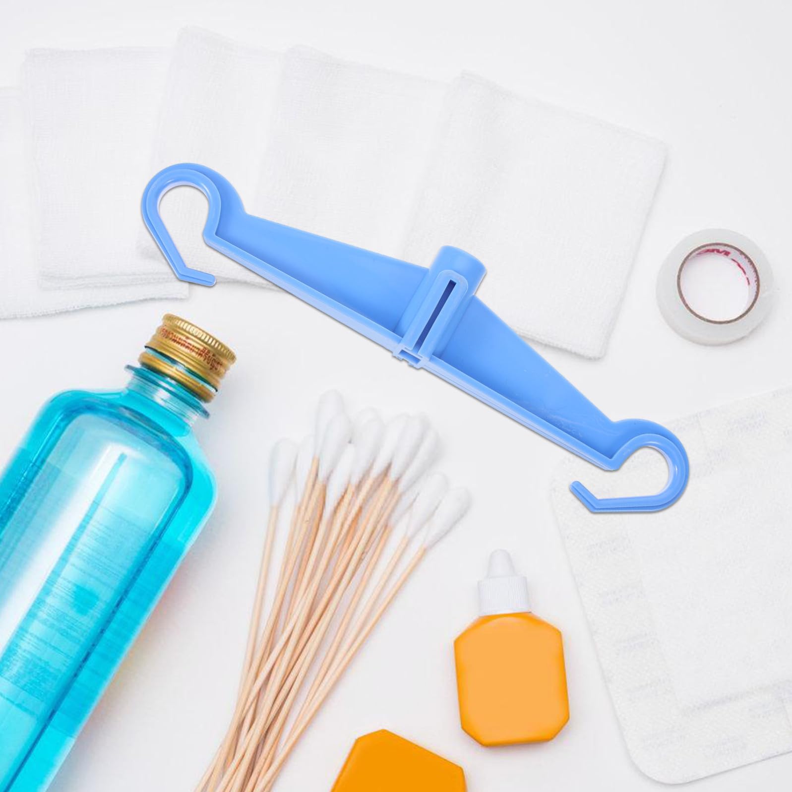 GANAZONO Asta per Flebo Economica Ganci in Plastica Abs Blu, Facile da Installare e Resistente, Accessori Portatili per Supporto Flebo in Clinica