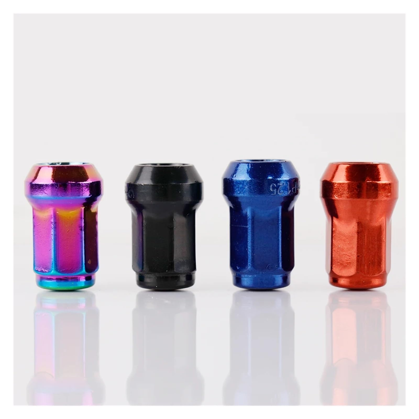 Nakrętki do kół ze stali wyścigowej SPEC 32mm M12x1.5/1.25, felgi samochodowe, śruby montażowe, 20 szt./zestaw(Neo Chrome,M12x1.5)