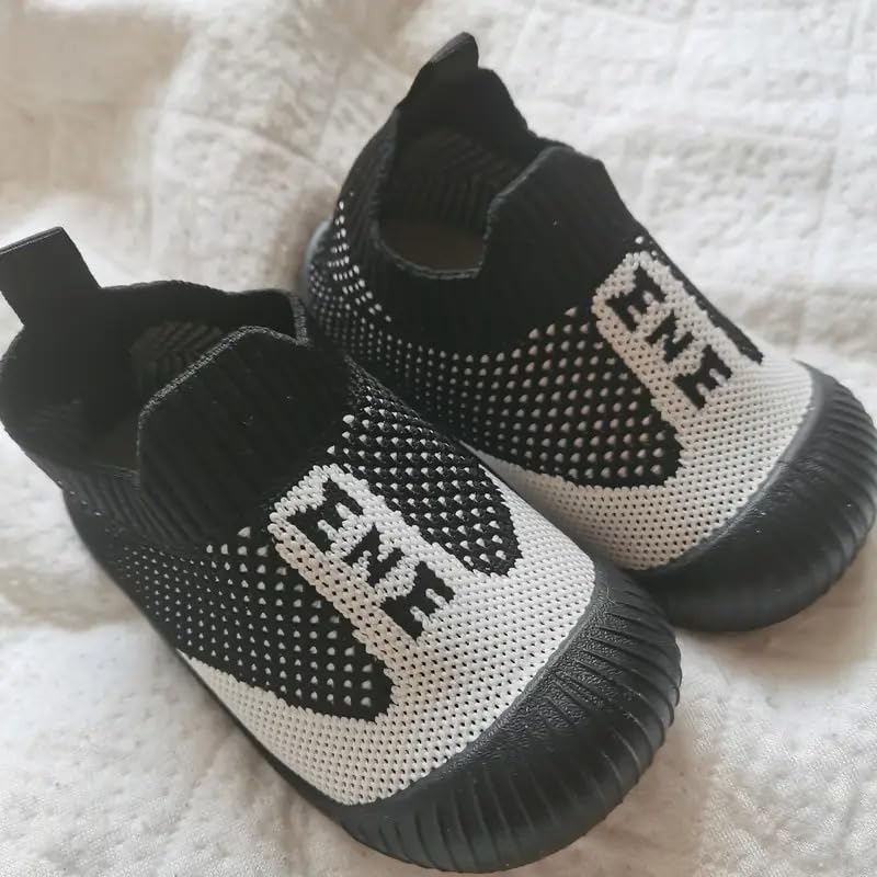 Image of TS WITH TECHSUN Lightweight Baby Boy Girl Soft Soles Shoes, Knitted Breathable Slip-On Mesh Summer Casual Sneakers Floor Socks, Toddler Walking Shoes Infant First Running Kids Shoes