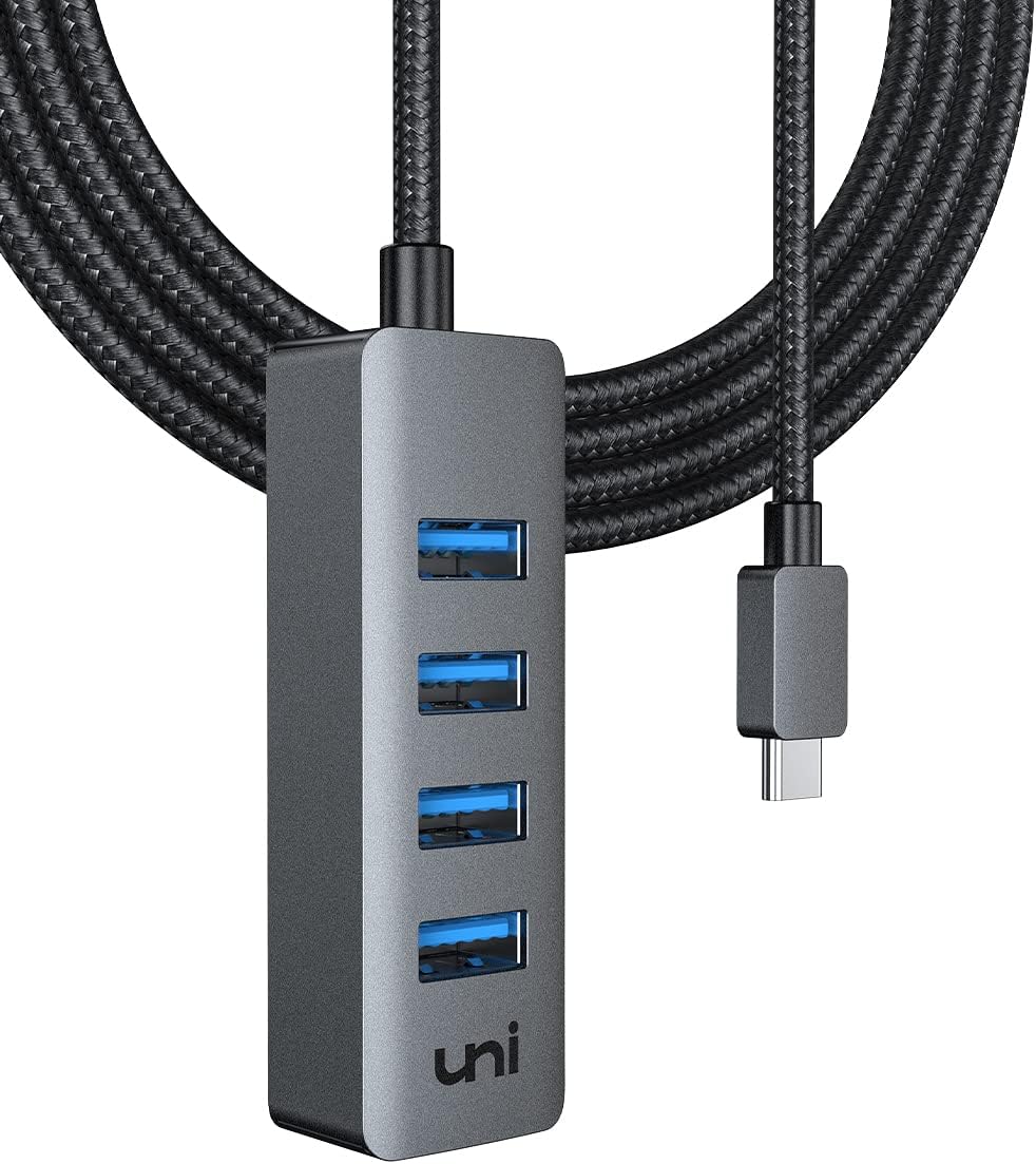 Buy USB C to USB 3.0 Hub 4 Ports Braided Cable 4 FT, uni Aluminum USBC