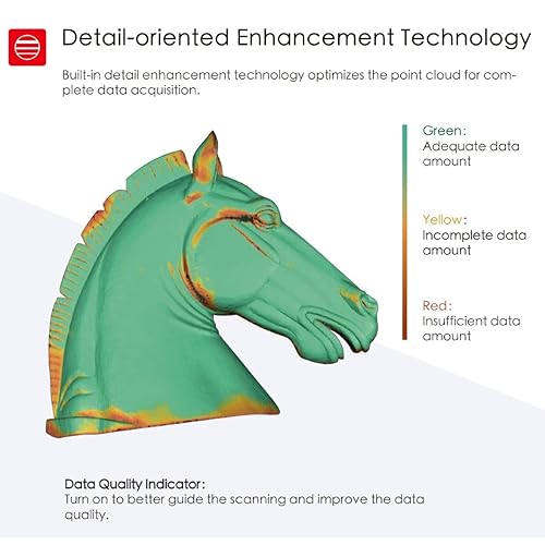 Miniatura 5 de Shining3D [Escáner 3D portátil Einstar] Cámara RGB integrada a color escaneo a todo color, velocidad de escaneo de 14 fps con software de escaneo