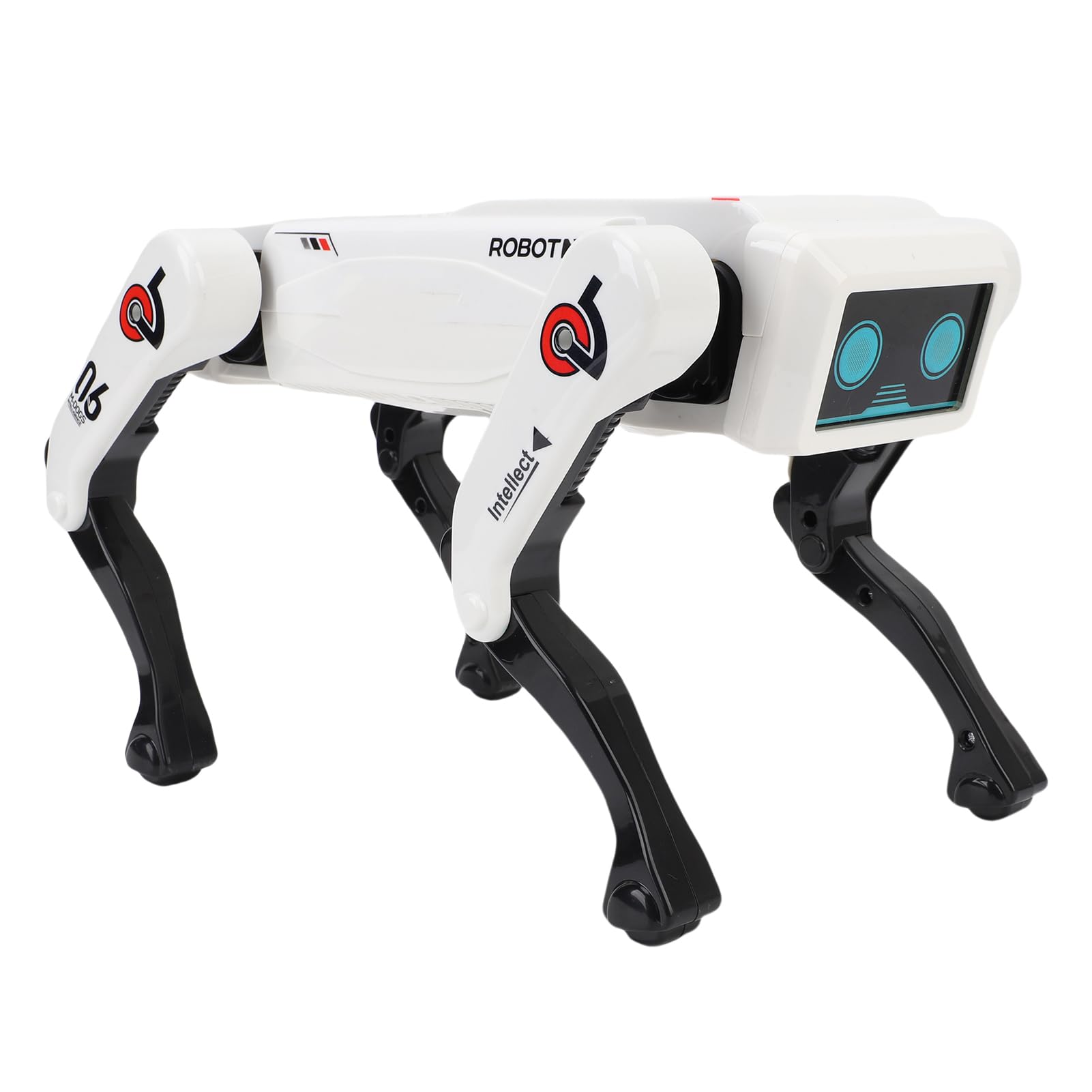 Perro Robot Inteligente, Juguete Stem Programable con IA, Control por Voz, Efectos de Luz y Música, Control Remoto Bluetooth, Programación de Acciones Interactivas, para Niños y