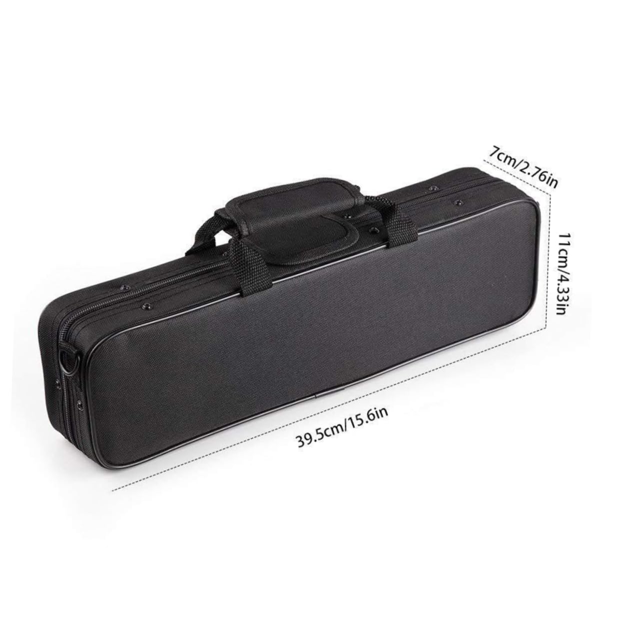 GALPADA 1Pc Professional Flute Shoulder Bag Durable Flute Carrying Case with Ergonomic Design for Musicians and