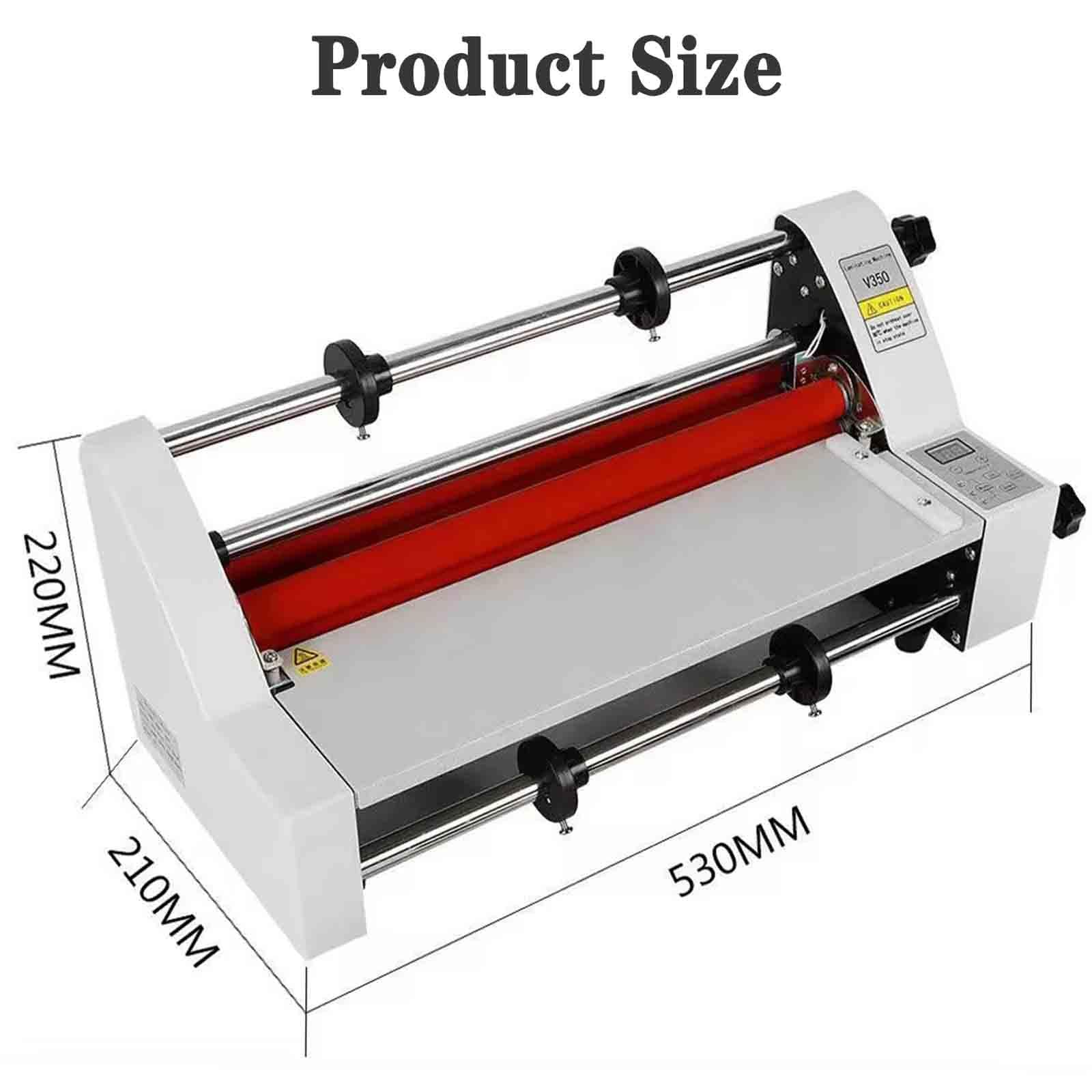 Plastificatrice a Caldo/Freddo da 350 mm, plastificatrice monofacciale/bifacciale, plastificatrice Termica per Ufficio e Scuola, plastificazione a Caldo e a Freddo.,