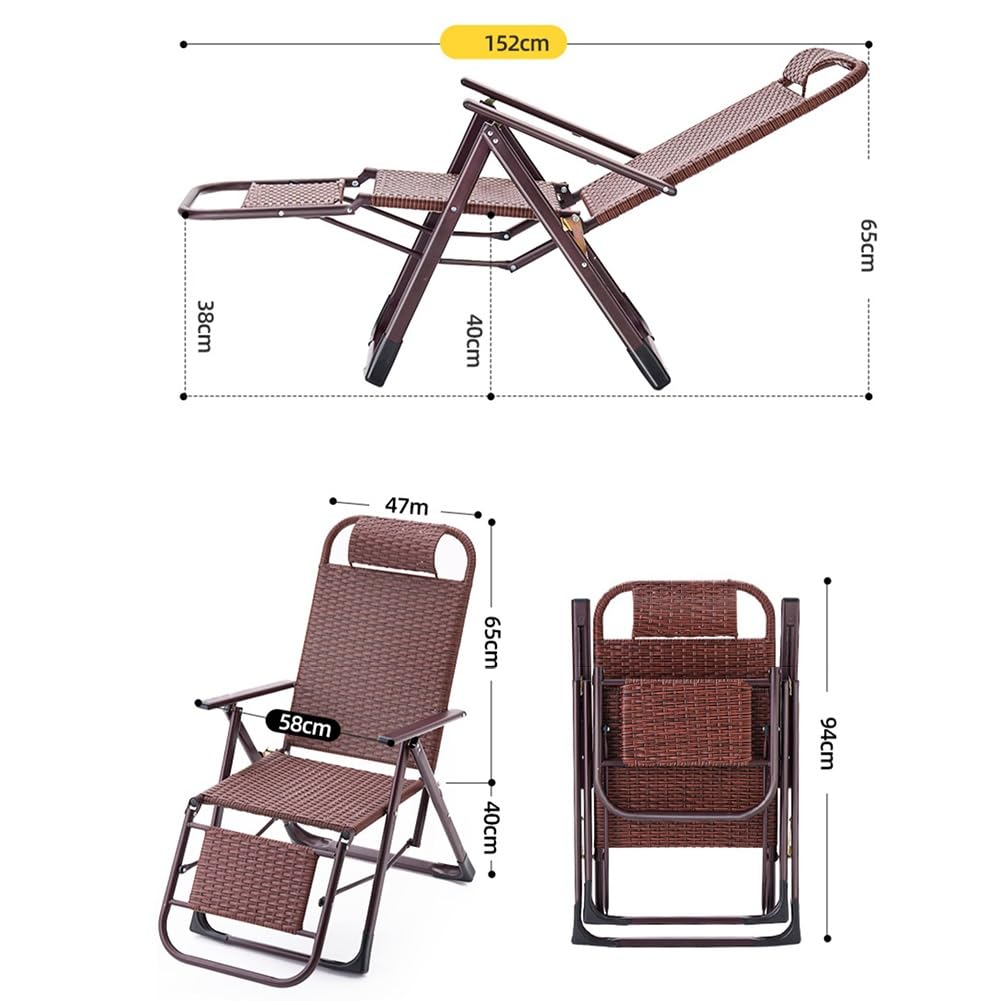 Fauteuil inclinable Pliable et réglable en apesanteur, idéal pour la Plage, la Piscine, la pelouse, Le Camping, l'extérieur et l'intérieur. Couleur Noire, idéal pour la détente.