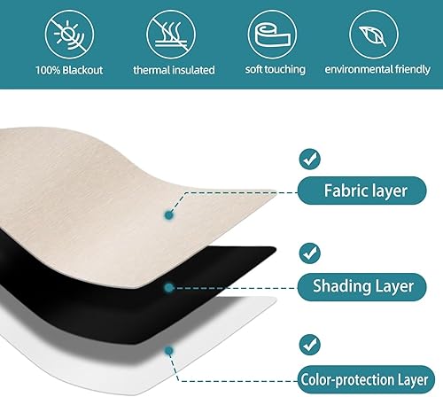 Miniatura 5 de Changshade Persiana enrollable sin cordón de tamaño personalizado con cenefa, persianas enrollables de tela con aislamiento térmico para puertas