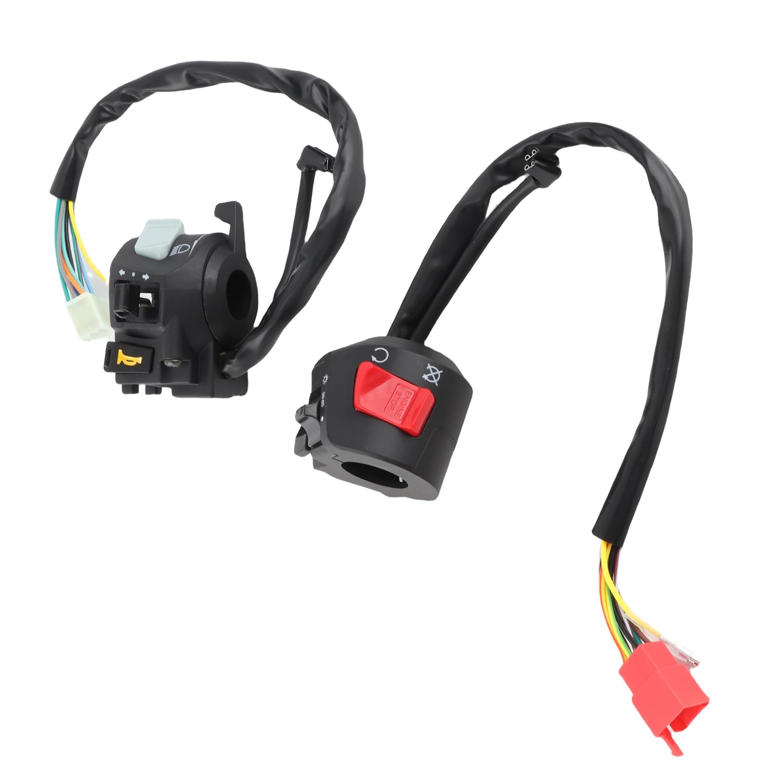 Comandi Moto Manubrio Interruttore Luce Segnale Svolta Corno Universale 2pcs