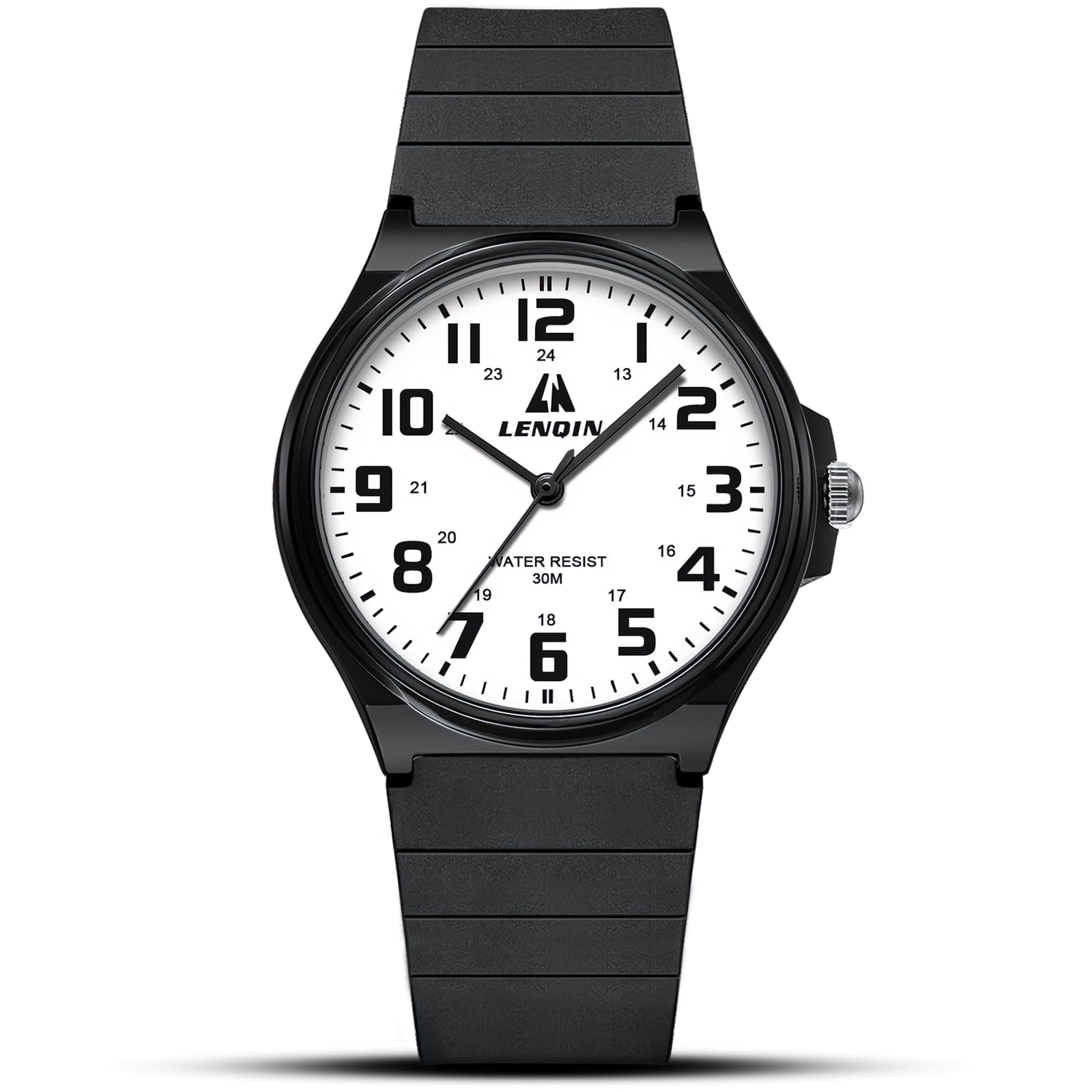 LN LENQIN Reloj Hombre AnalóGicos Relojes de Cuarzo Hombres 30M Impermeable Moda A Prueba de Reloj para Hombre Agua Casual Hombres DiseñAdor Silicona Relojes Regalo Padre